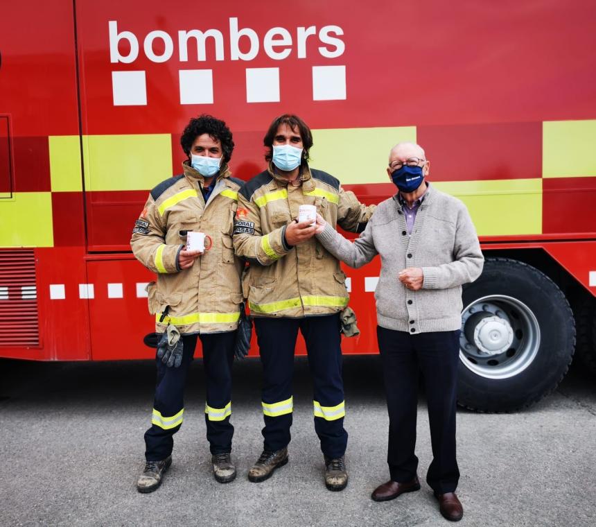 El president de la Federació visità el Parc de Bombers de Cerdanyola