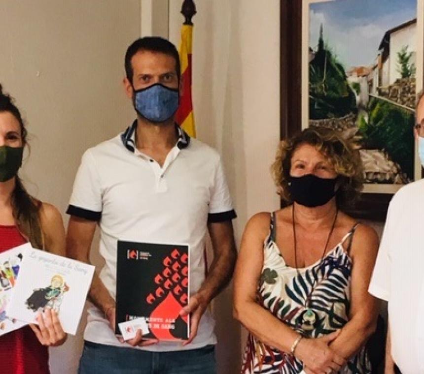 L’ASSOCIACIÓ DE DONANTS DE SANG DE L’ANOIA  (ADSA) FOU MOLT BEN REBUDA A L’AJUNTAMENT DE LA POBLA DE CLARAMUNT