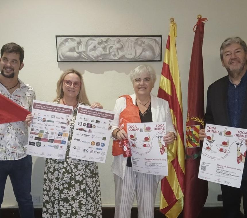 Vine a la Marató de Donants de Sang de Lleida