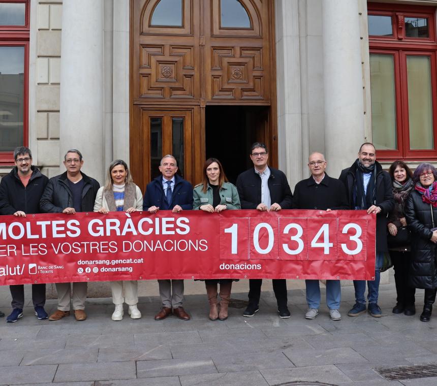 ÈXIT DE PARTICIPACIÓ A LA MARATÓ DE DONANTS DE SANG DE CATALUNYA I NOUS REPTES DE FUTUR