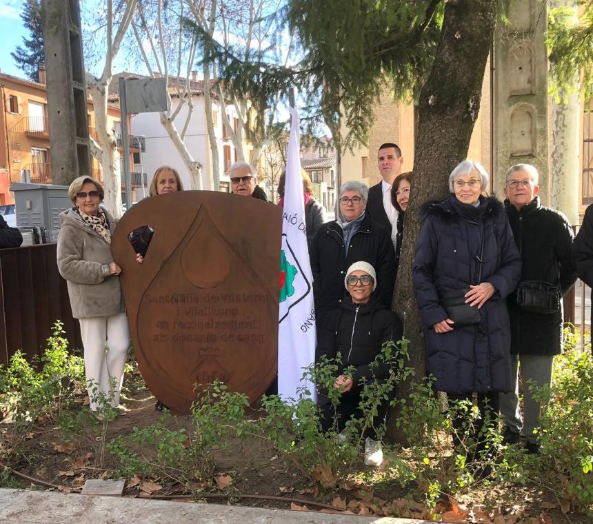 Nou Monument en Homenatge als Donants de Sang a Sant Julià de Vilatorta (Osona)