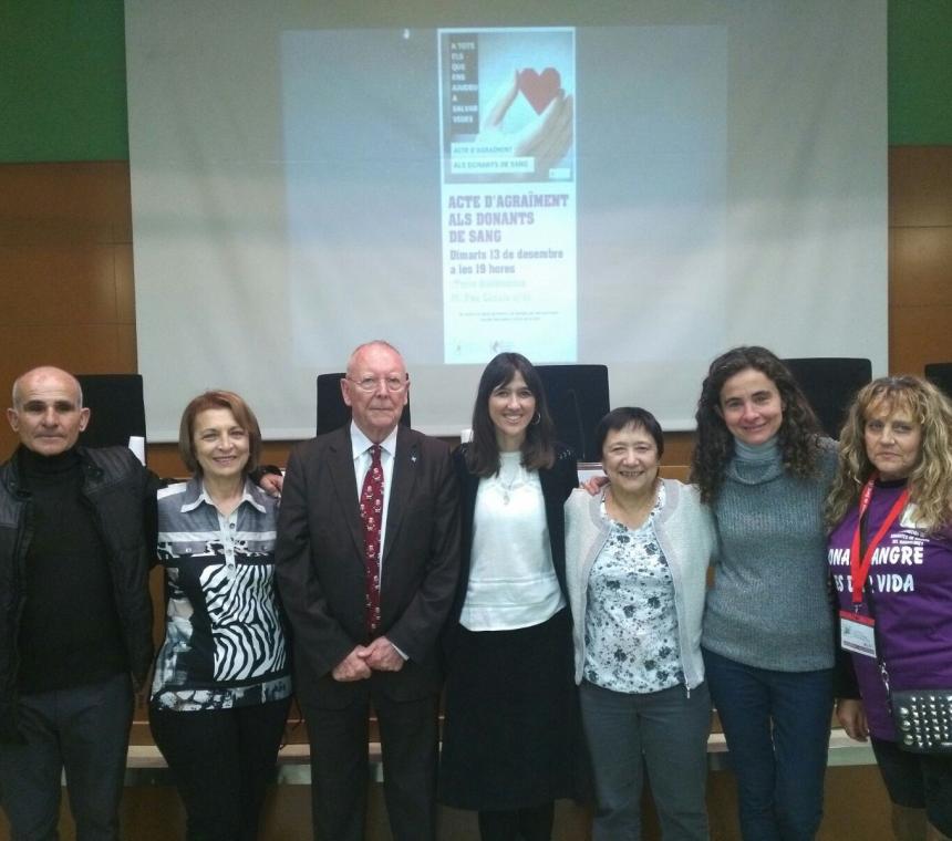 HOMENAJE A LOS DONANTES DE SANGRE DE SANTA COLOMA DE GRAMENET