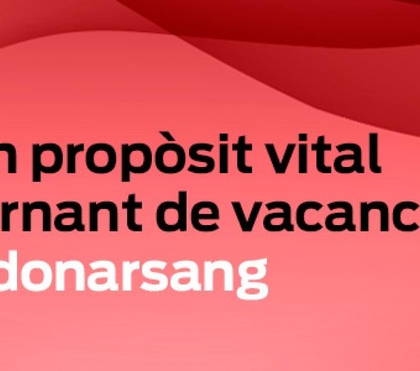 36.000 PERSONAS HAN DONADO SANGRE ESTE VERANO