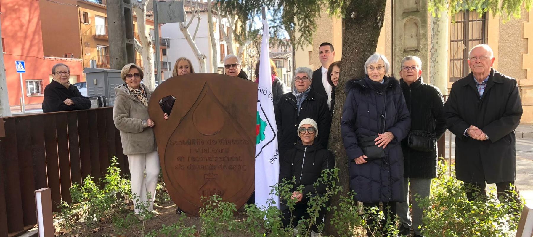 Nou Monument en Homenatge als Donants de Sang a Sant Julià de Vilatorta (Osona)