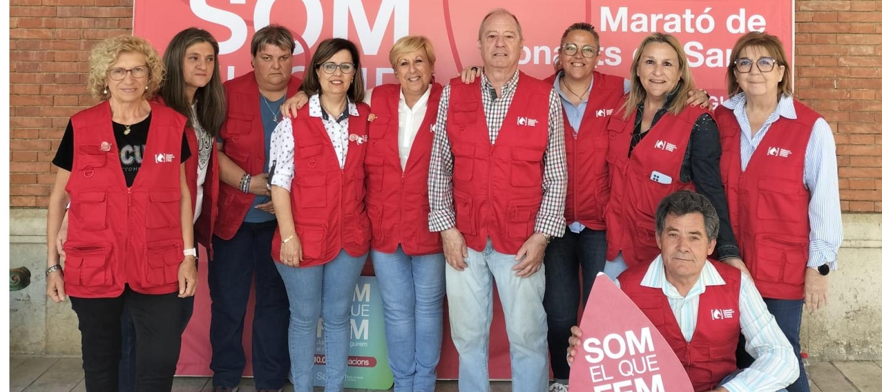 L'ADS Baix Ebre estrena els nous pitralls de la Federació, durant la Marató de Donants de Sang