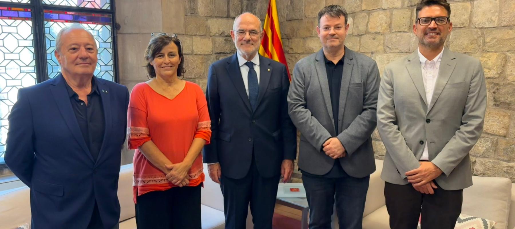 Reunió institucional entre la Federació Catalana de Donants de Sang i el Conseller d'Unió Europea i Acció Exterior